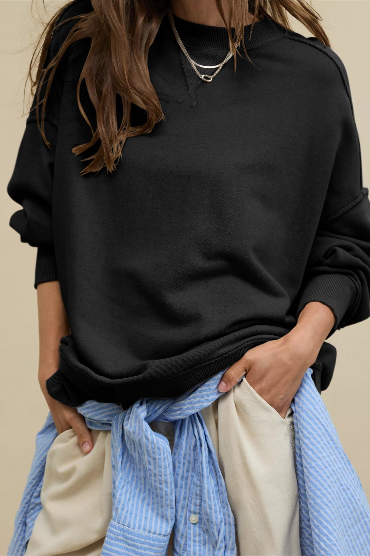 Oversize Sweatshirt für Damen, entspannter Streetwear-Look