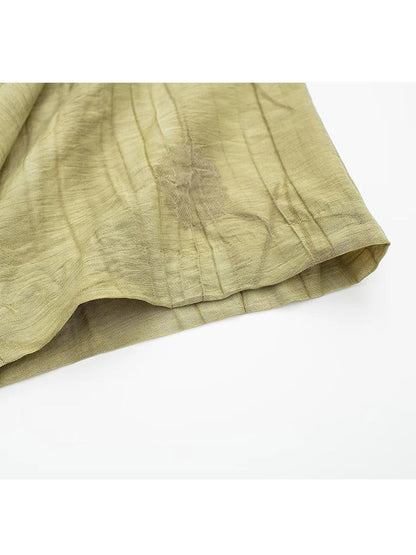 Damen Jacquard Zweiteiler Lockeres Oberteil Weite Hose