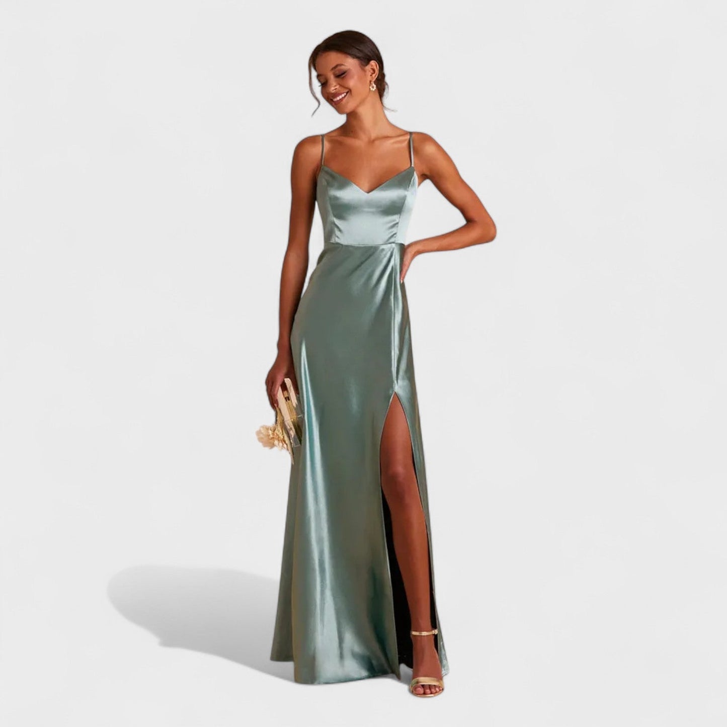 Lúcia Satin Slip-Kleid