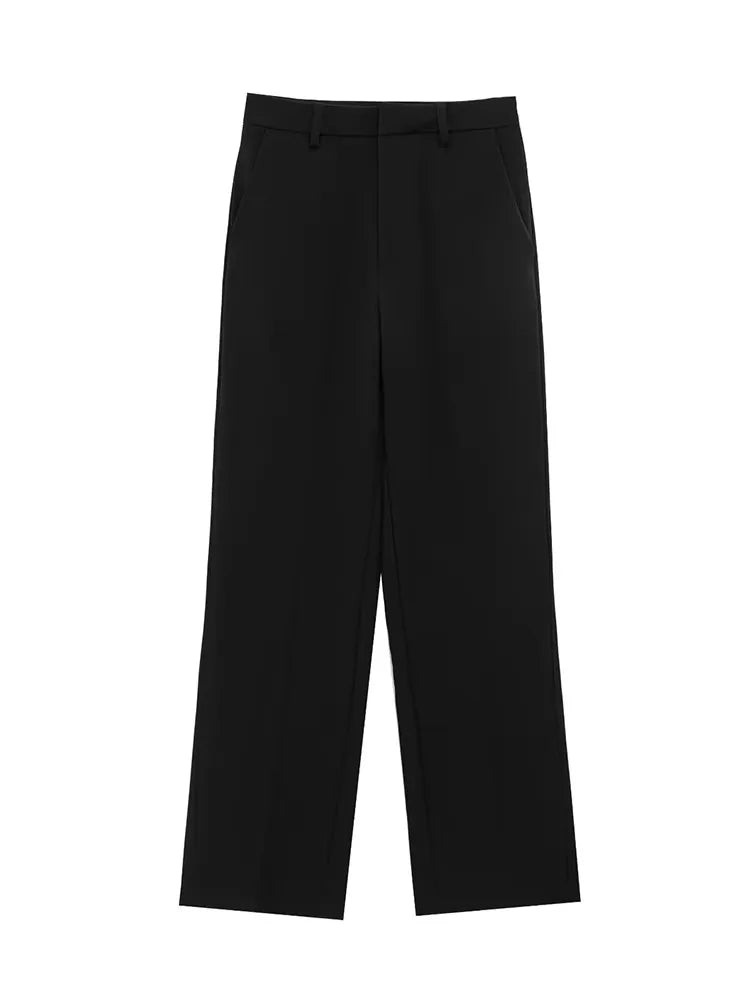 Damen Slim Revers Reißverschluss Kurzarm Mantel Set Schwarz