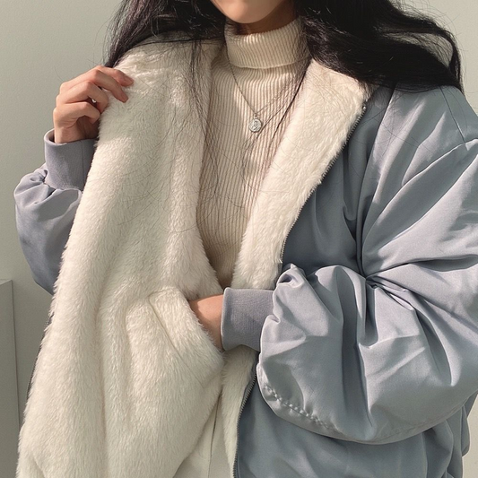 Wendejacke mit Kapuze für Frauen [Letzter Tag Rabatt]