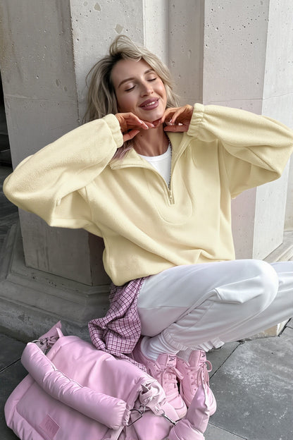 Damen Fleece Sweatshirt in lässiger Passform, Rückseite