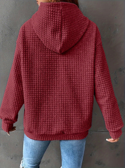 Strukturierter Damen-Hoodie mit praktischer Kapuze