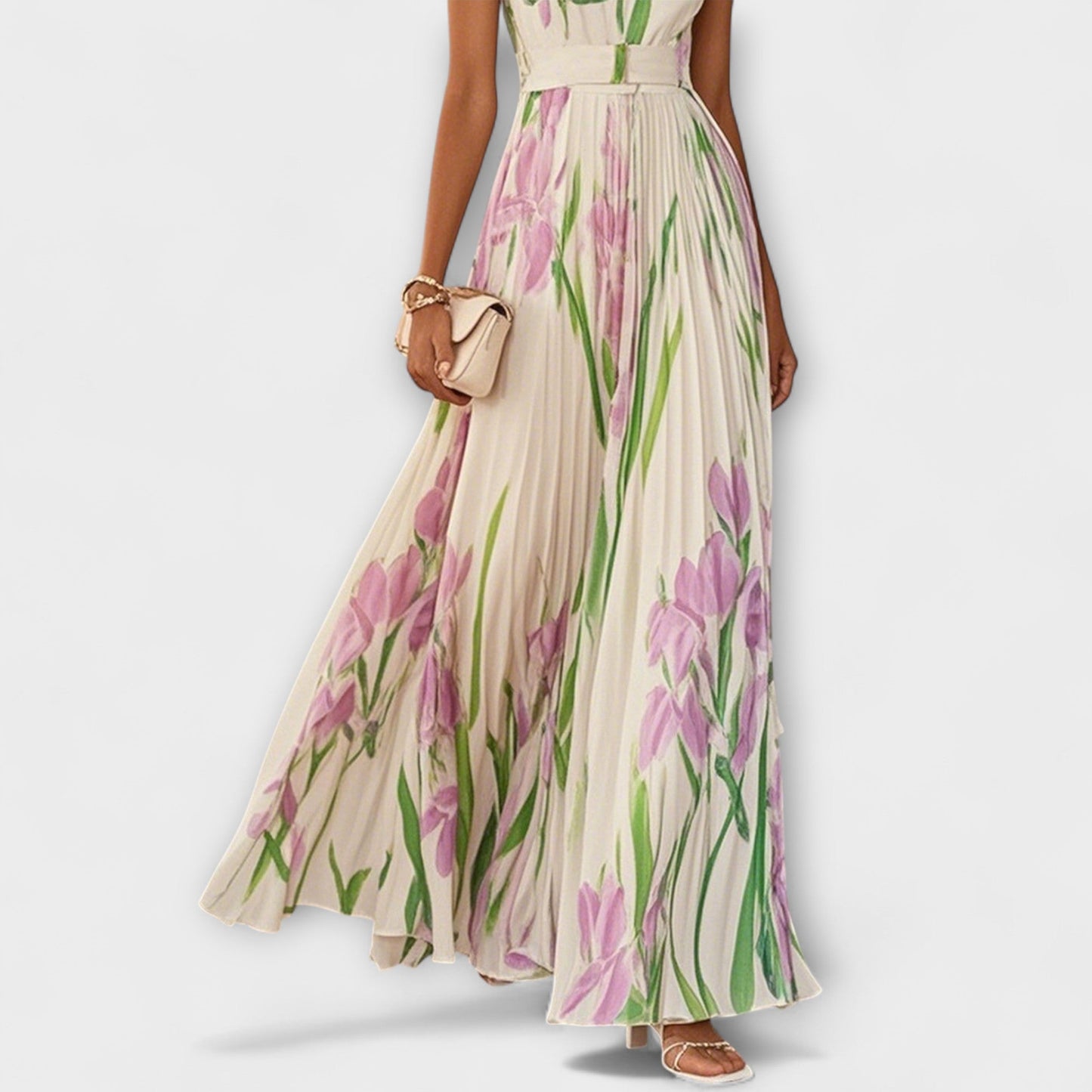 Fließendes Maxikleid aus Chiffon