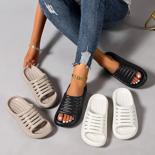 Damen Sandalen mit dicker Sohle und offenem Design für den Sommer
