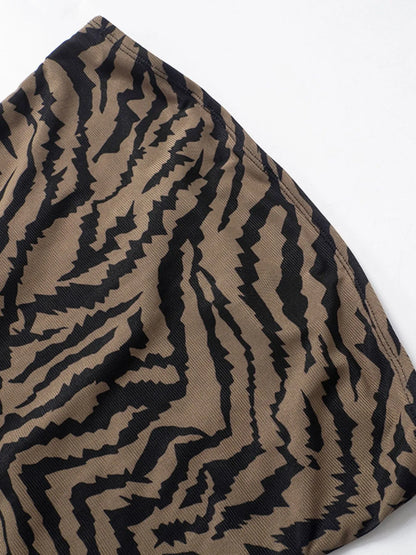 Maxikleid mit Zebraprint für stilvolle Abend- und Partylooks