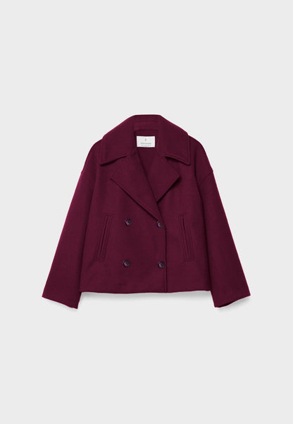 Stylish double-breasted short jacket 