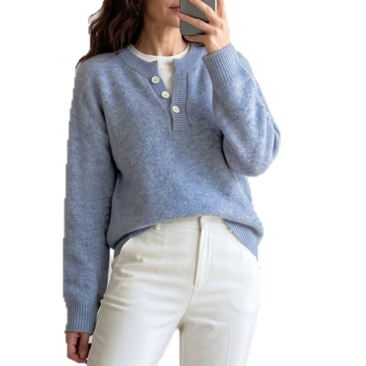 Damen-Strickpullover in einer entspannten, alltagstauglichen Passform