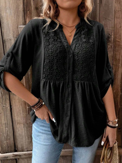 Adara™ - Elegante Bluse mit V-Ausschnitt