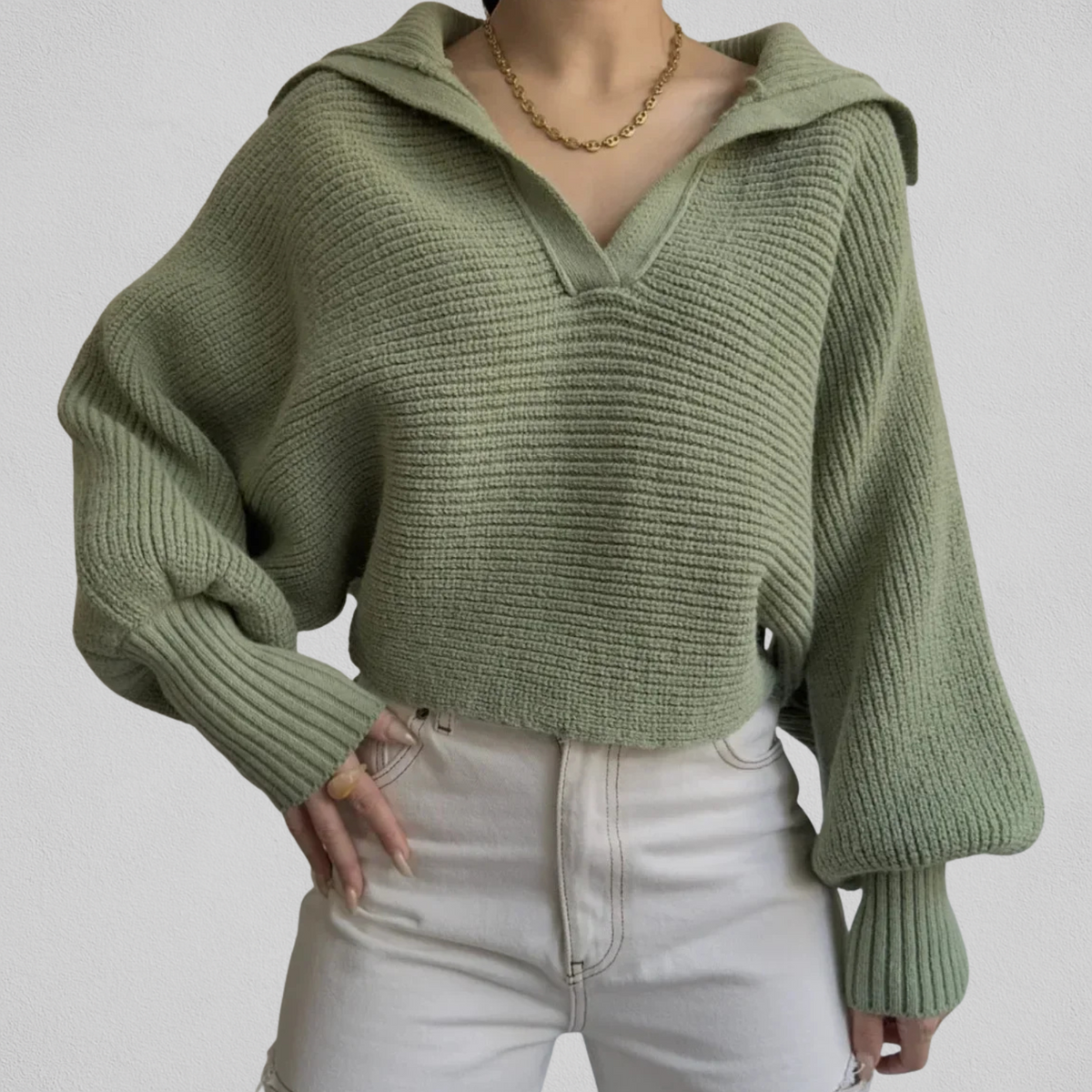 Damenpullover für Damen mit klassischem V-Ausschnitt