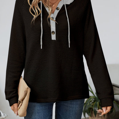 Kapuzenpullover mit langen Ärmeln und bequemer Passform