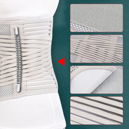 Atmungsaktiver Mesh-Stahlplatten-Träger Taillenschutz