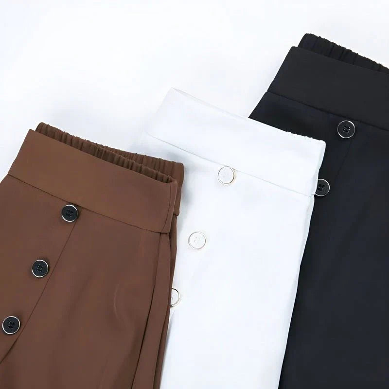 Damen weite Hose als vielseitiges Business-Casual-Basic