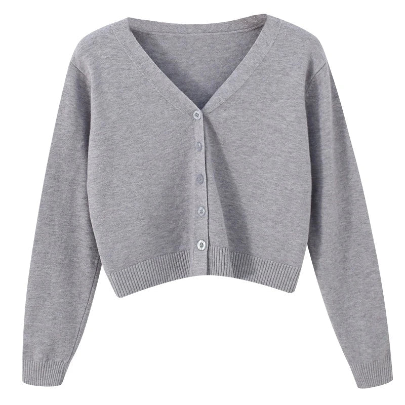 Damen V-Ausschnitt Leichter Strickpullover