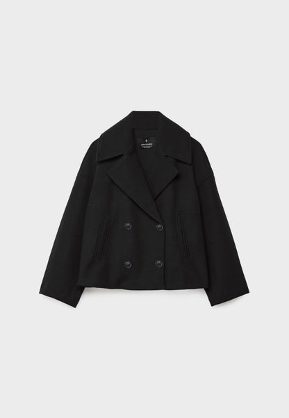 Stylish double-breasted short jacket 