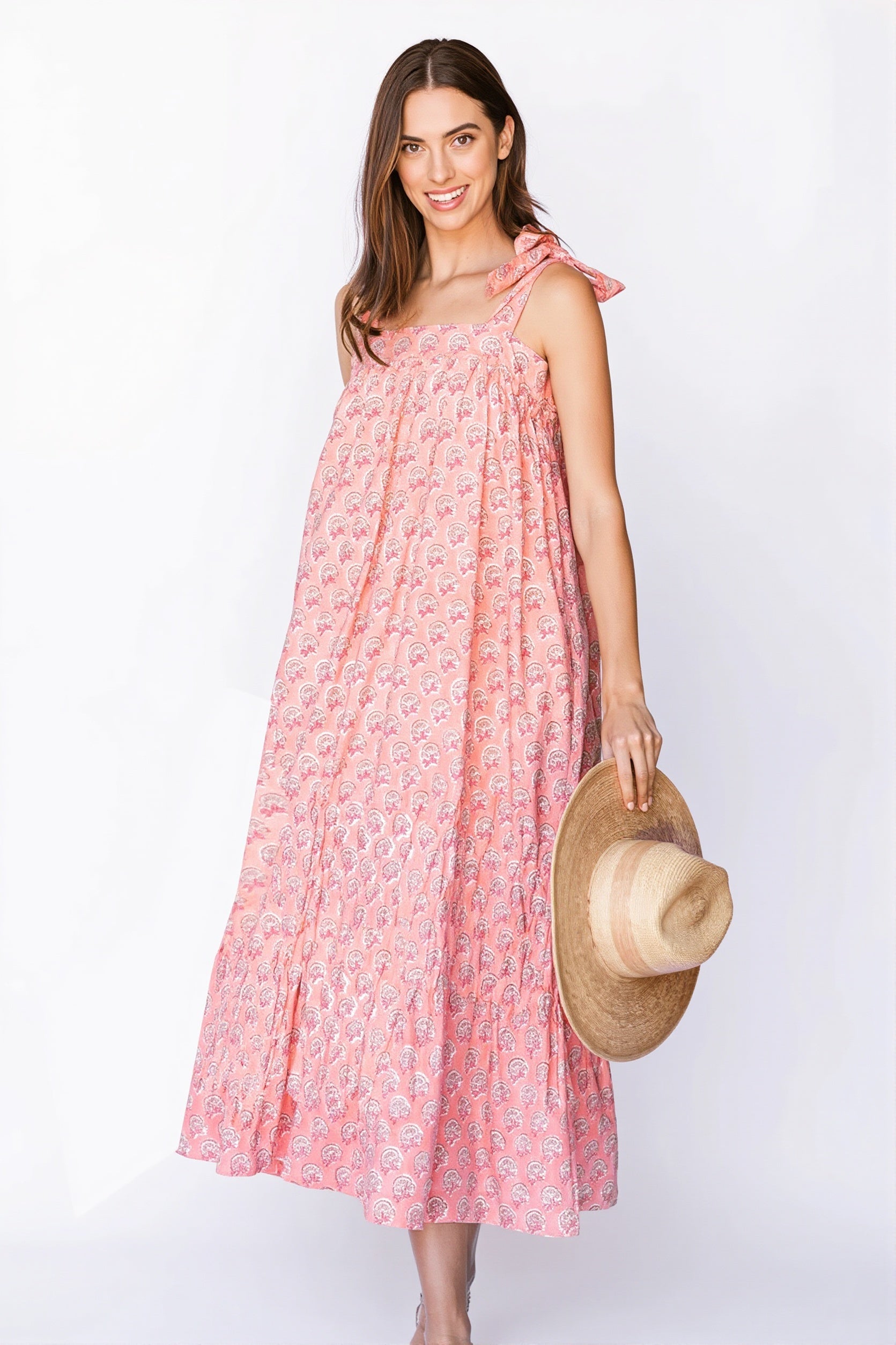 Sommerliches Damenkleid mit Print im luftigen Schnitt
