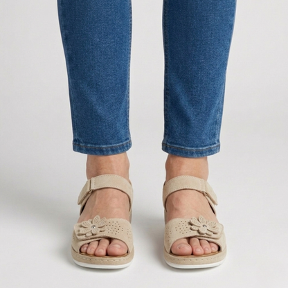 Damen Bequeme Sandalen mit Blumenmuster