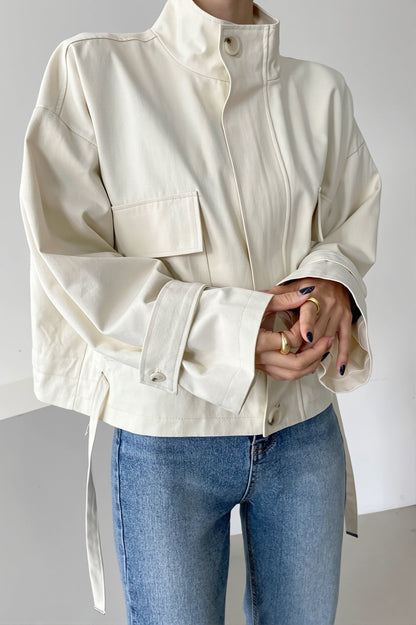 Utilityjacke Mit Stehkragen Im Oversized Schnitt