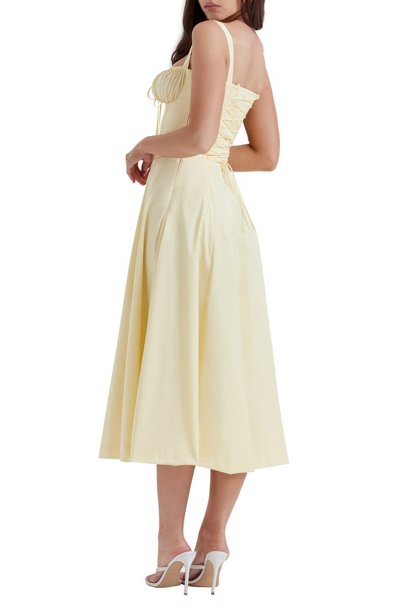 Florales Bustier-Midriff-Cutout-Bodycon-Kleid
