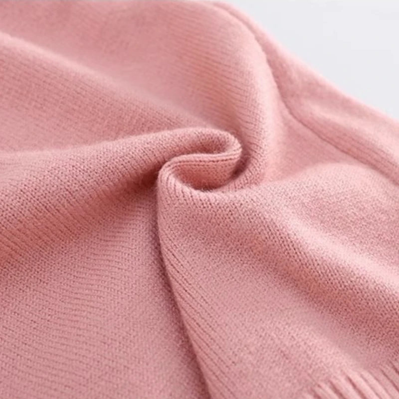 Damen V-Ausschnitt Leichter Strickpullover