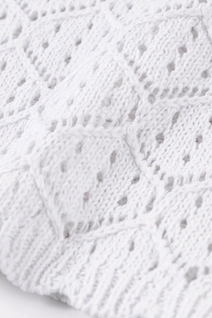 Damen Strickset mit Cut-Out Akzent und Shorts im trendigen Look