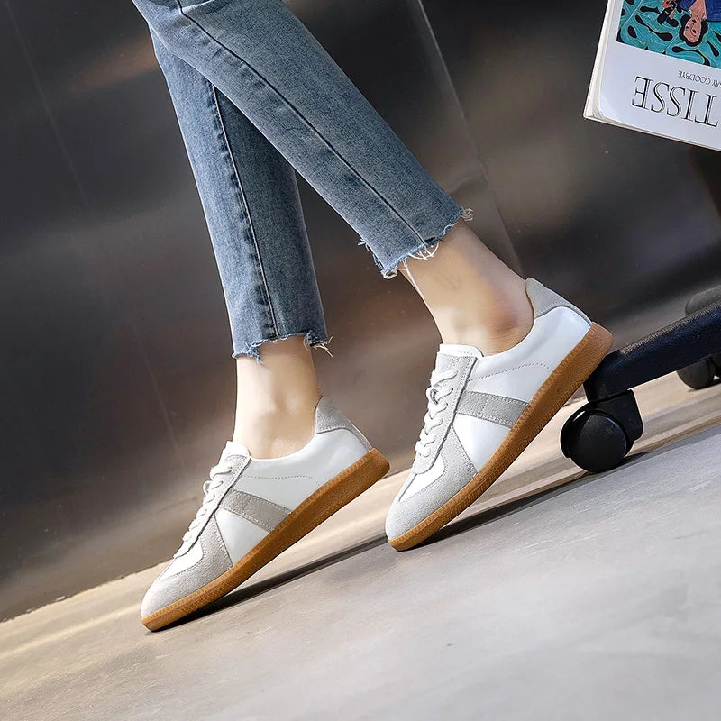 Damen Leder Sneaker Casual