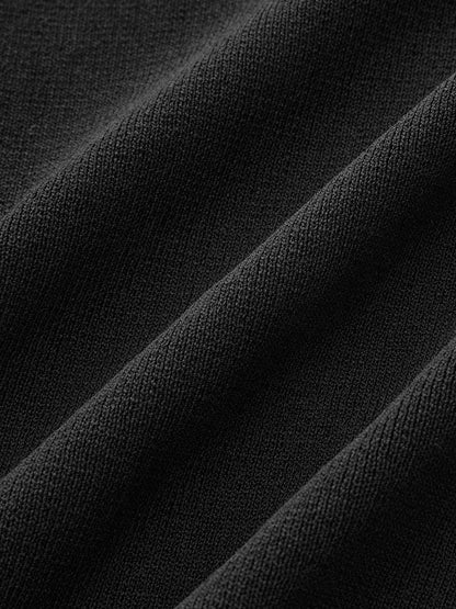 Damen Stricktop aus Feinstrick mit Kontrastabschlüssen an Ärmeln