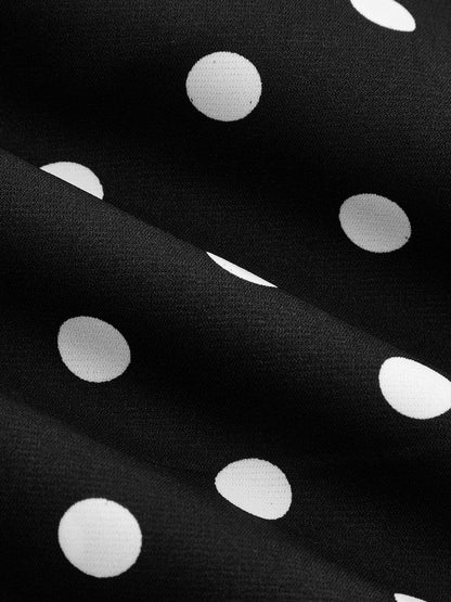 Elegantes Damen-Maxikleid mit Tupfenprint für Alltag und Urlaub