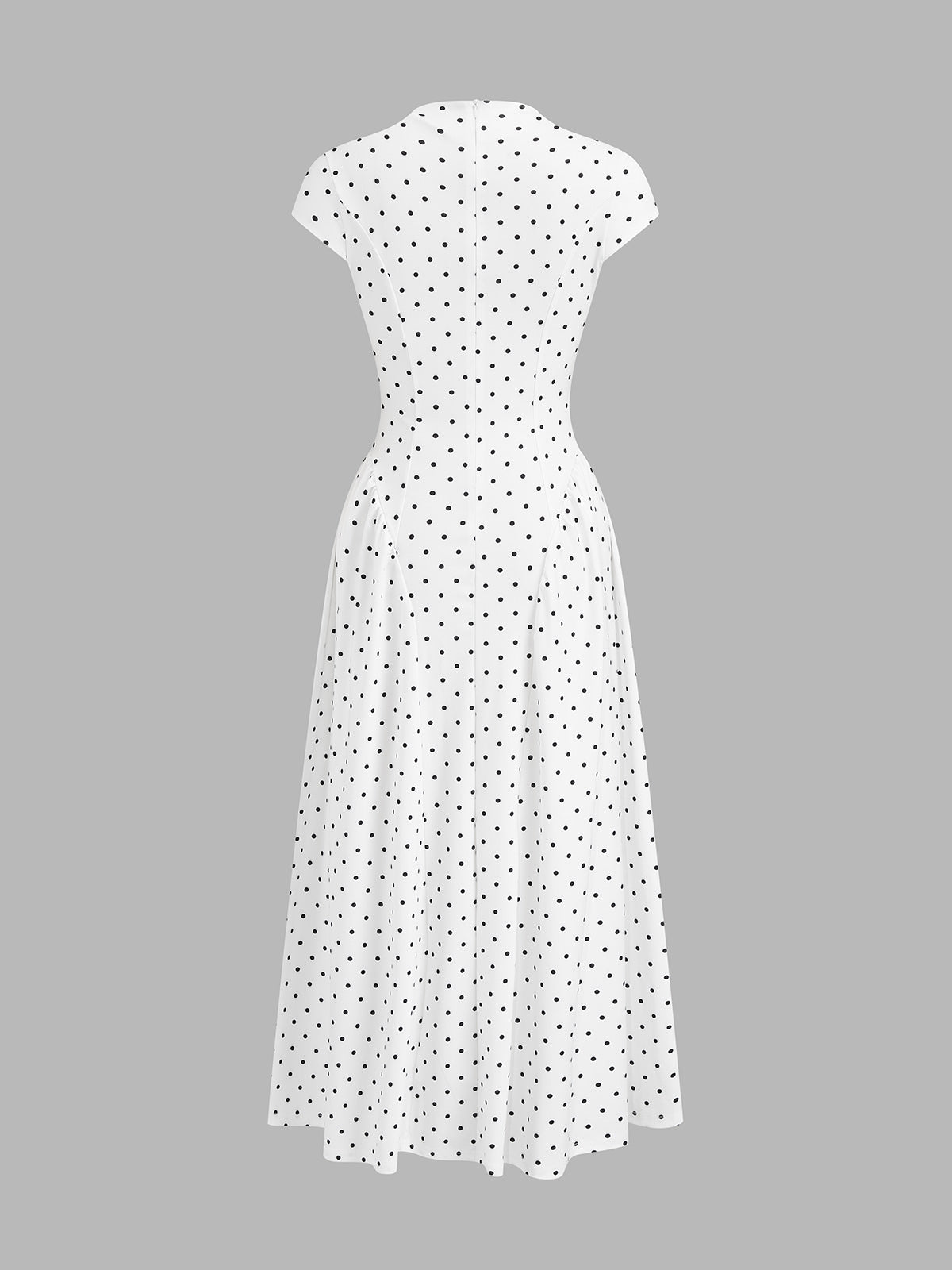 Damen-Maxikleid mit Cap-Ärmeln und schwingendem Rock