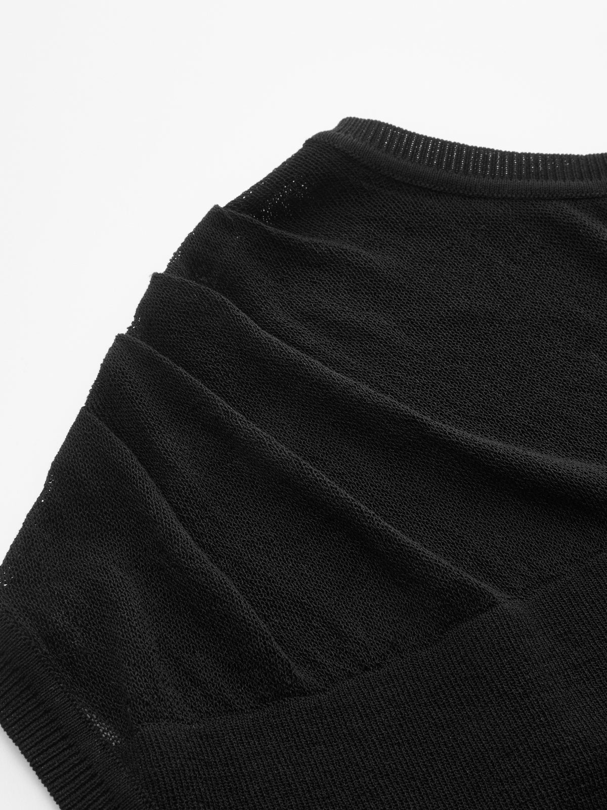 Damen Strickpullover aus Feinstrick mit transparenter Schulter, Rückansicht