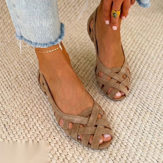 Damen-Ballerinas atmungsaktiv im Slip-On-Design für Freizeit und Alltag