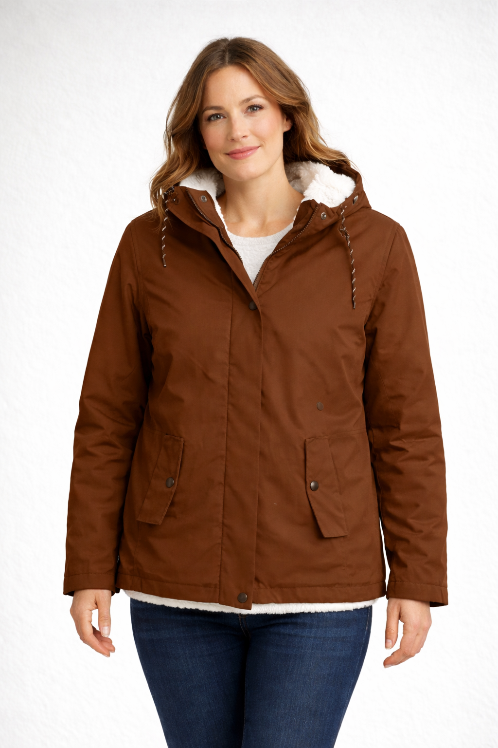 Bequeme Damenjacke für Alltag und Spaziergänge im Winter