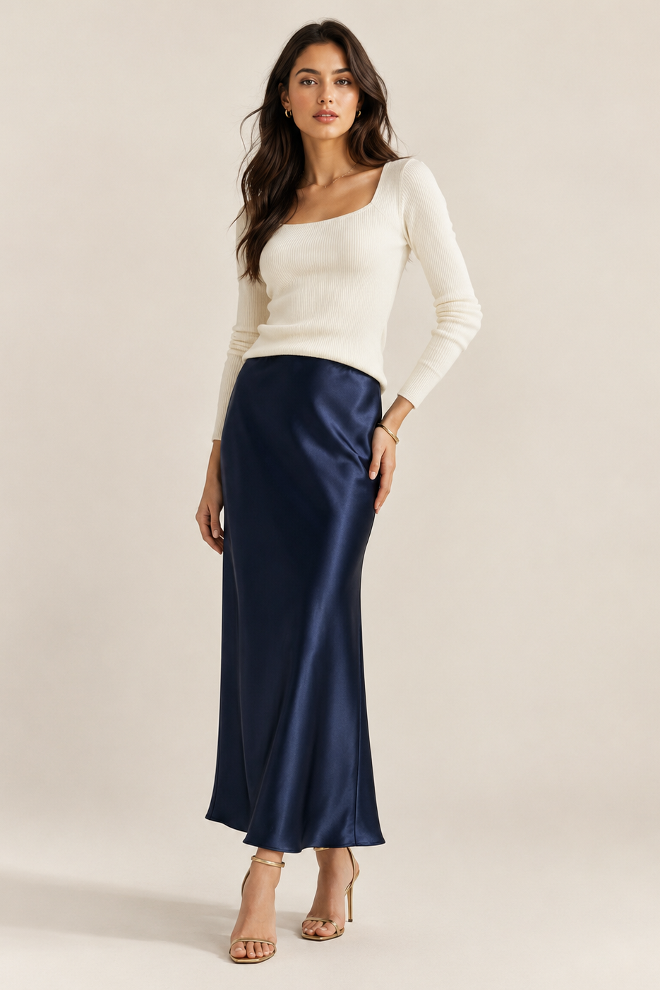 Damen Stricktop aus Merinowolle mit weicher Feinstrickstruktur