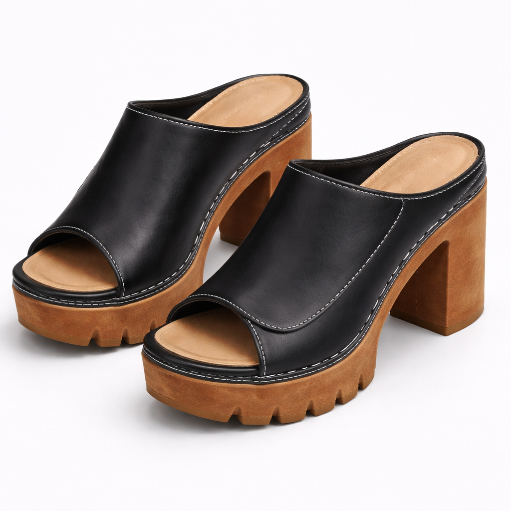 Plateau-Sandaletten mit Blockabsatz als stilvolle Damenschuhe