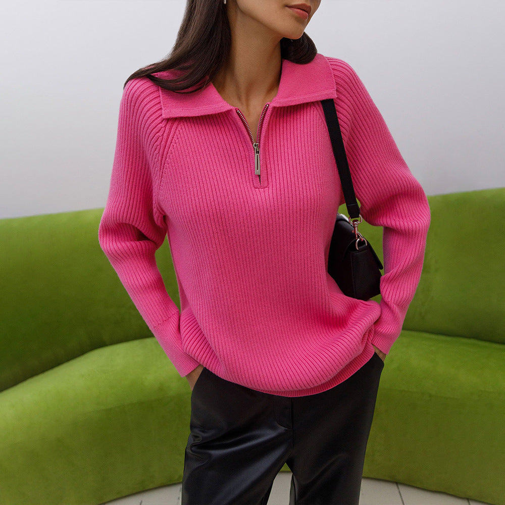 Damen-Strickpullover aus weichem Feinstrick für den Alltag