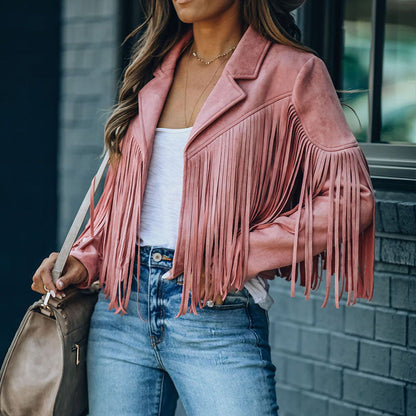 Wendbare Fransenjacke als lässiger Boho-Look