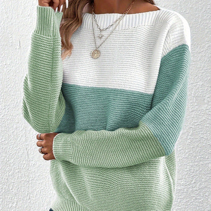 Vielseitiger Pullover mit gestrickter Oberfläche, Seitenansicht