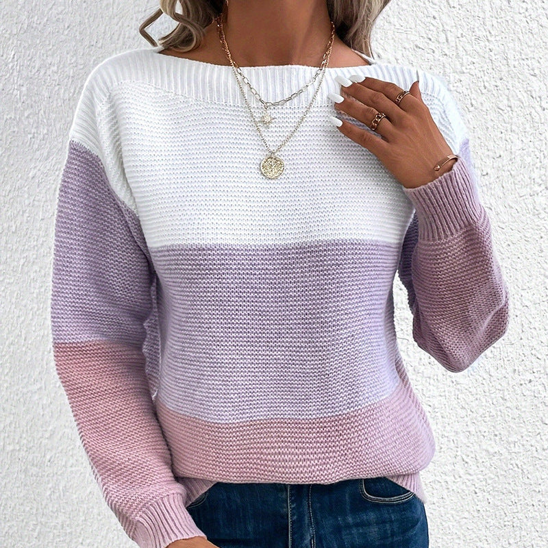 Strickpullover für Damen in einer getragenen Ansicht
