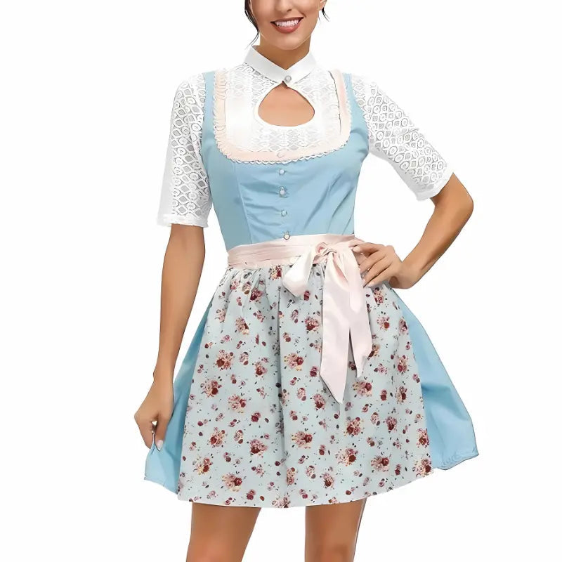 Damen-Dirndlkleid für Oktoberfest und Volksfest in einer vollständigen Produktansicht