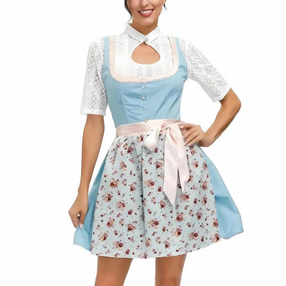 Damen-Dirndlkleid für Oktoberfest und Volksfest in einer vollständigen Produktansicht