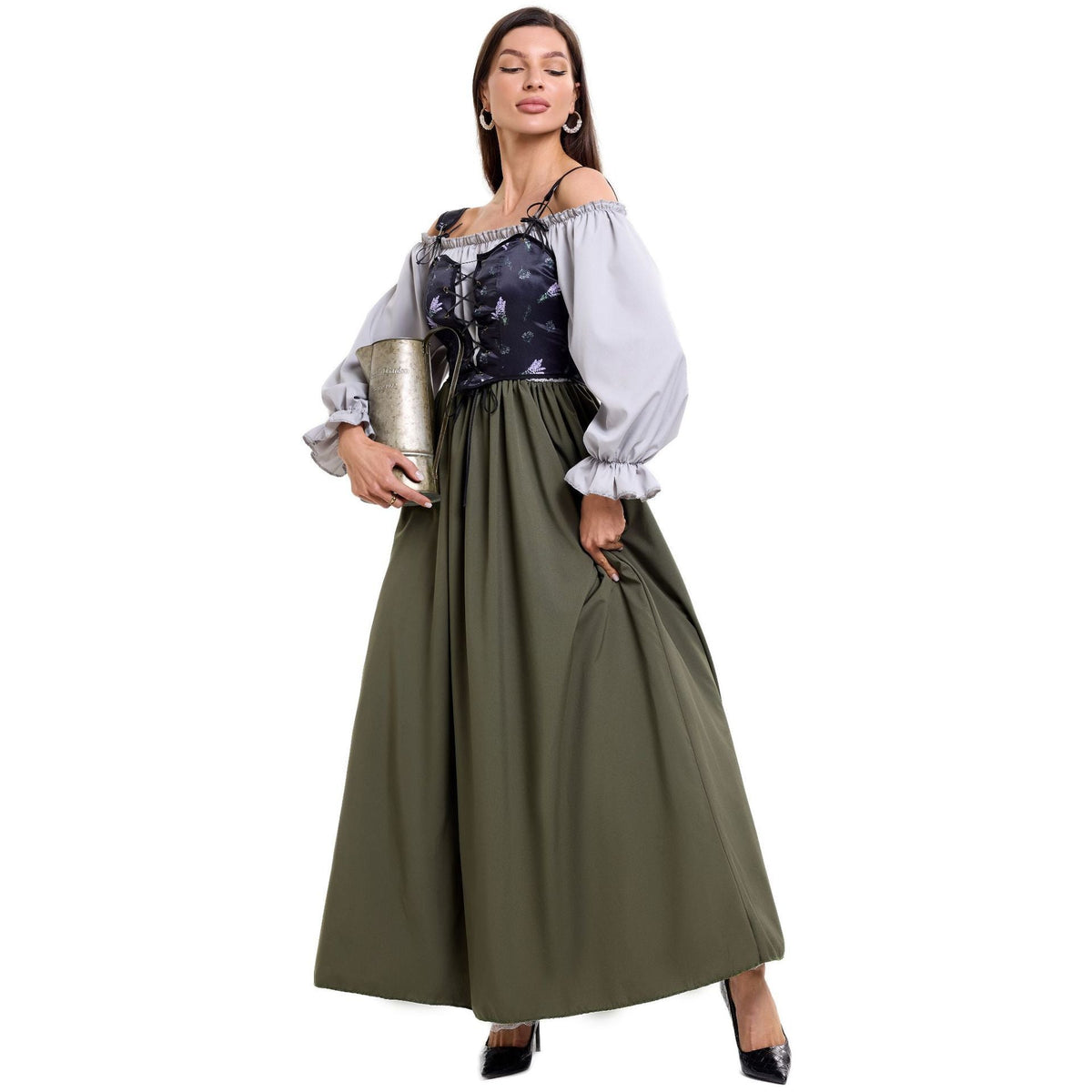 Gesamtansicht des Damen-Trachtenkleids mit elegantem Oberteil