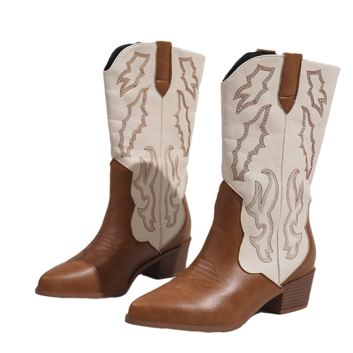 Rückansicht der Damen-Cowboystiefel im Westernstil