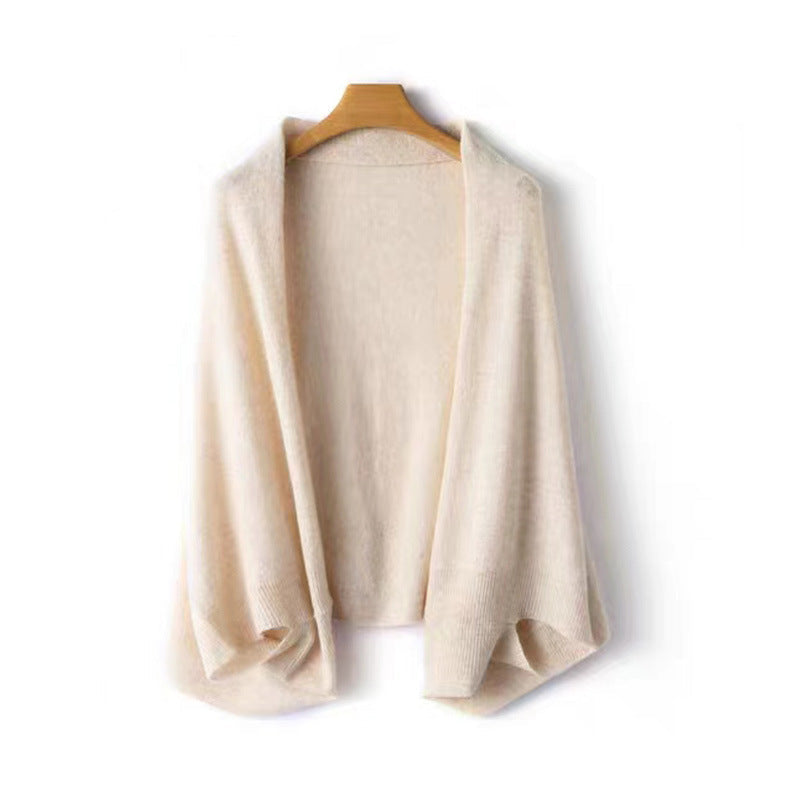 Merino Wollschal Mit Drapierter Form