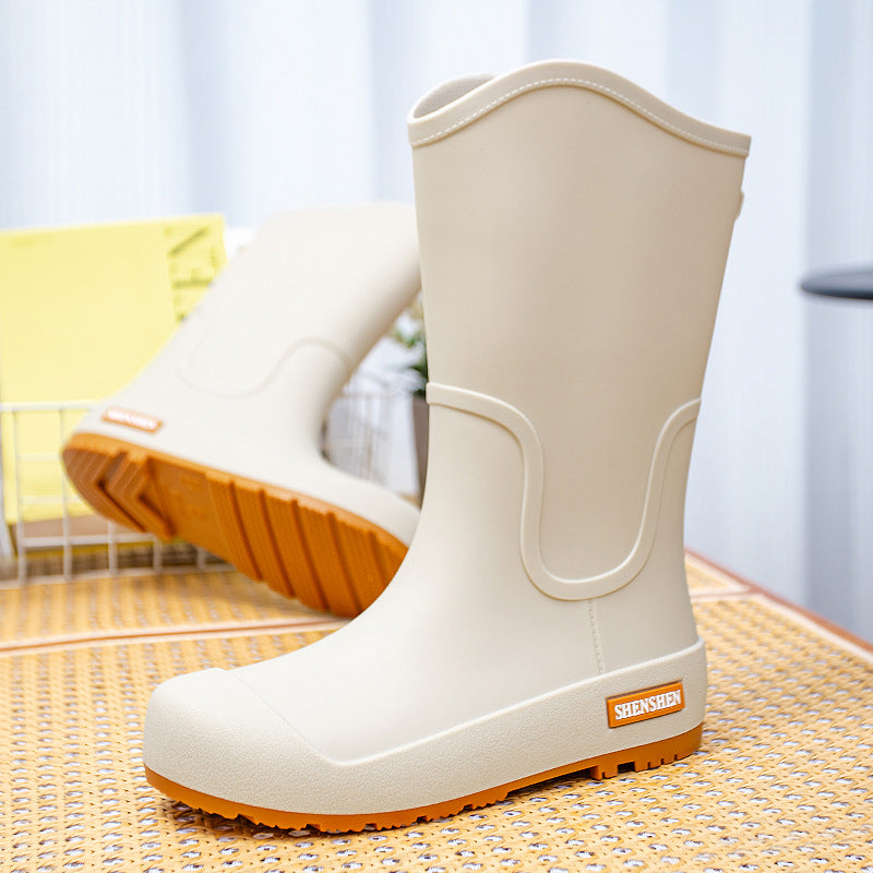 Wasserdichte Damen-Gummistiefel mit griffiger Profillaufsohle