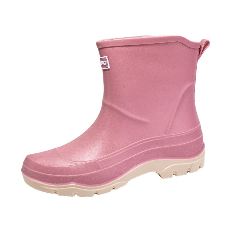 Wasserdichte Damenstiefel aus pflegeleichtem Gummimaterial