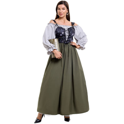 Damen-Trachtenkleid mit romantischem Oberteil und fließendem Rock