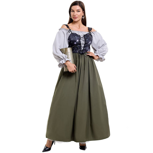 Damen-Trachtenkleid mit romantischem Oberteil und fließendem Rock