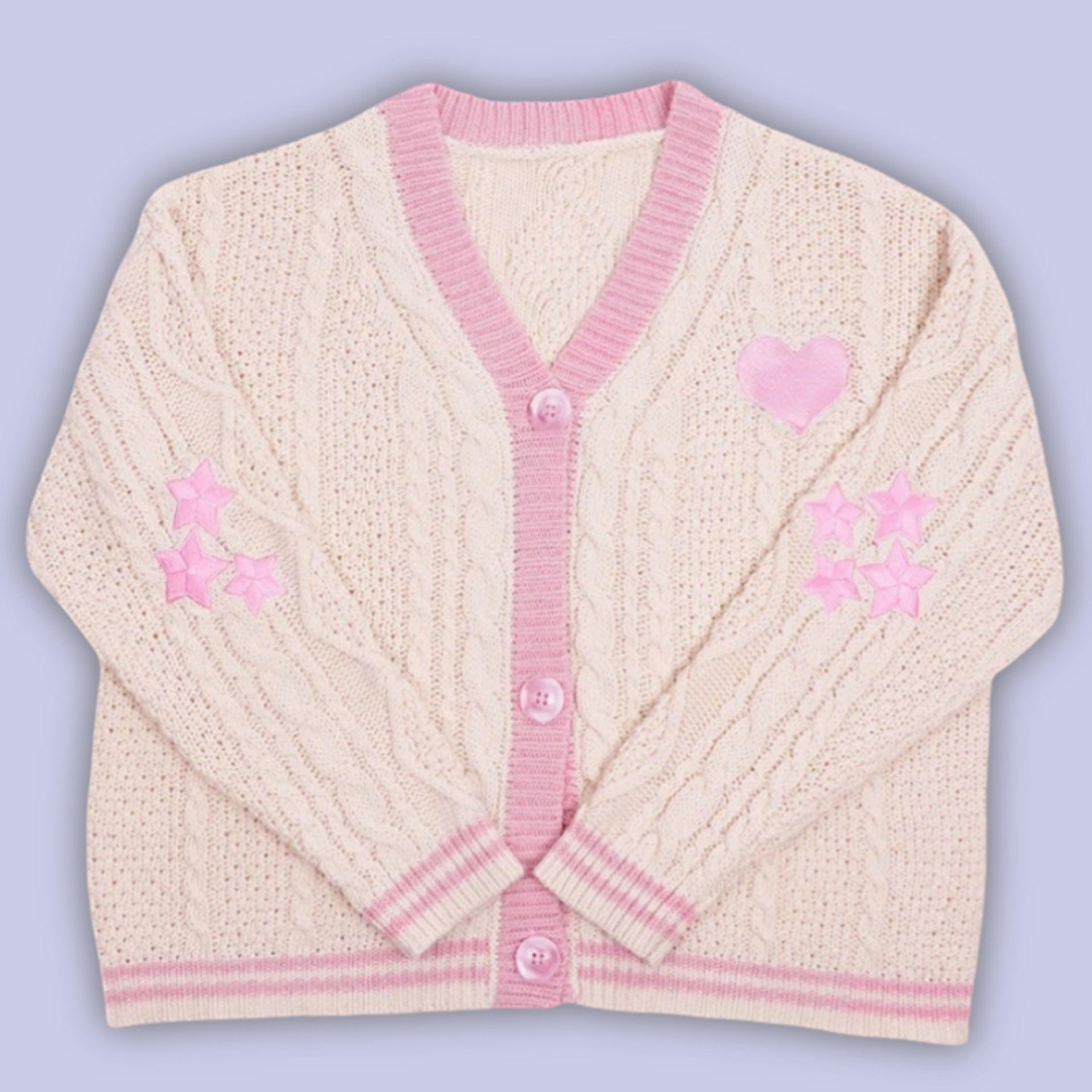 Damen-Cardigan mit Zopfmuster als stilvolle Strickjacke
