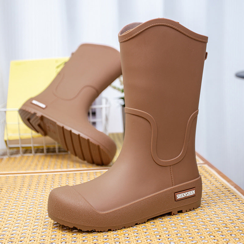 Damen-Gummistiefel mit robustem Profil für sicheren Halt