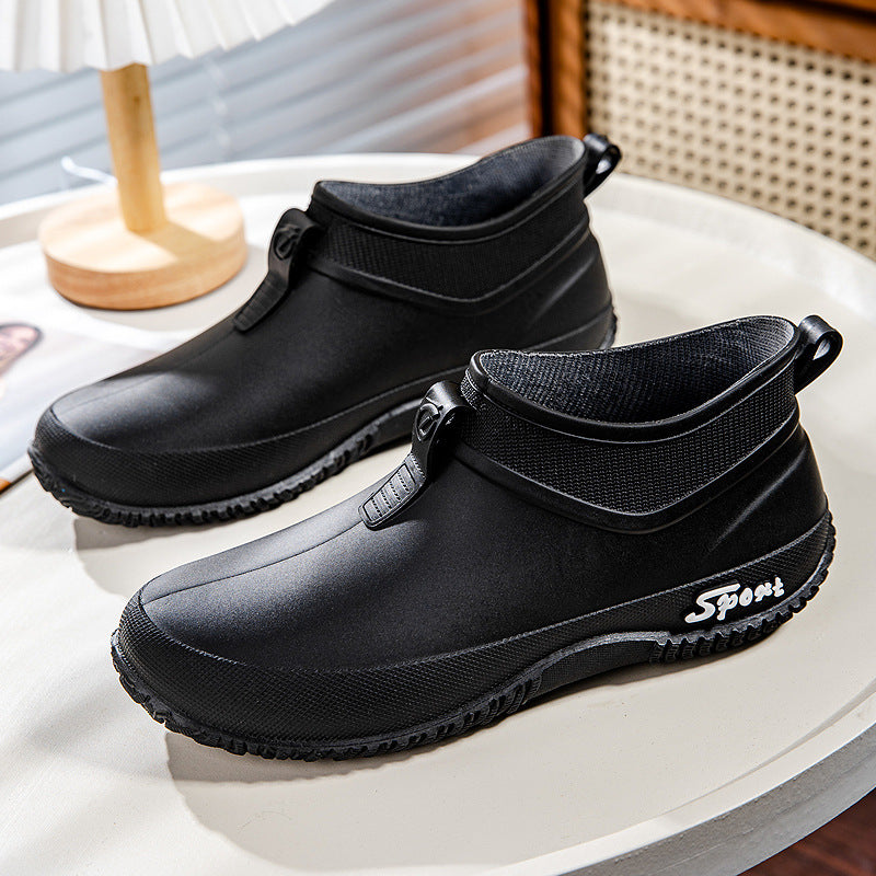 Profilansicht der bequemen Damen-Gummistiefel